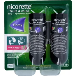 NICORETTE Owoce &amp; Mięta Spray 1 mg/spray NFC, 2 szt