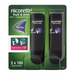 NICORETTE Owoce &amp; Mięta Spray 1 mg/spray NFC, 2 szt