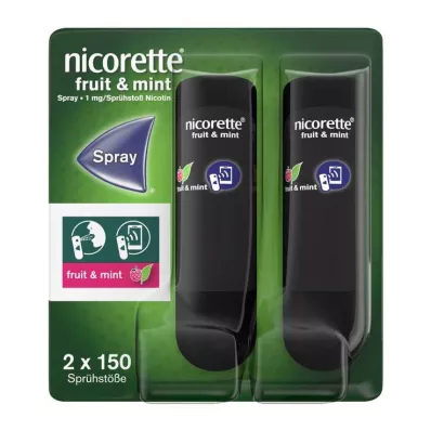 Nicorette Fruit & Mint Spray 1 mg/spray Nfc, 2 szt Nicorette Fruit & Mint Spray 1 mg/spray Nfc, 2 szt