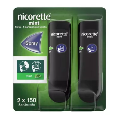 nicorette Mint Spray zawierający 1 mg nikotyny w sprayu, 2 szt nicorette Mint Spray zawierający 1 mg nikotyny w sprayu, 2 szt