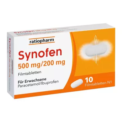 Synofen - z ibuprofenem i paracetamolem, 10 sztuk