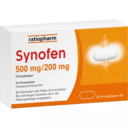 SYNOFEN 500 mg/200 mg tabletki powlekane, 20 szt