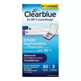 CLEARBLUE Paski testowe do monitorowania płodności 30+3, 33 szt