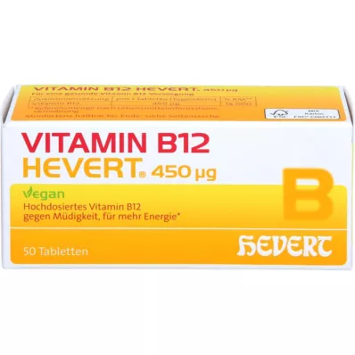 VITAMIN B12 HEVERT 450 μg tabletki, 50 szt