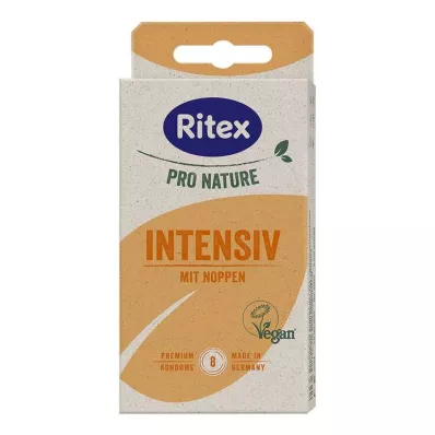 Prezerwatywy wegańskie Ritex Pro Nature Intensive, 8 szt Prezerwatywy wegańskie Ritex Pro Nature Intensive, 8 szt