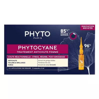 Kuracja fitocyjanowa dla kobiet z reakcyjnym wypadaniem włosów, 12X5 ml Kuracja fitocyjanowa dla kobiet z reakcyjnym wypadaniem włosów, 12X5 ml