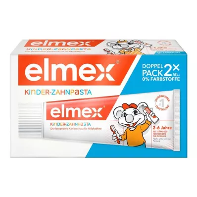 Elmex pasta do zębów dla dzieci 2 - 6 lat, duet, 2x50 ml