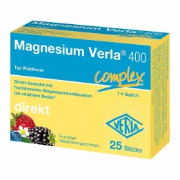 MAGNESIUM VERLA 400 Wild Berry Direct Granules, 25 szt