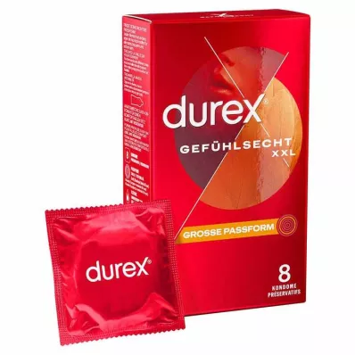 DUREX Sensitive XXL Prezerwatywy, 8 szt