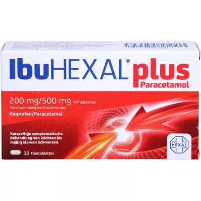 IBUHEXAL plus paracetamol 200 mg/500 mg tabletki powlekane, 10 szt