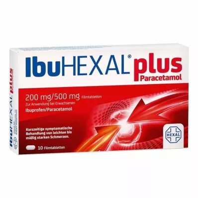 IbuHEXAL plus paracetamol 200 mg/500 mg tabletki powlekane, 10 szt IbuHEXAL plus paracetamol 200 mg/500 mg tabletki powlekane, 10 szt