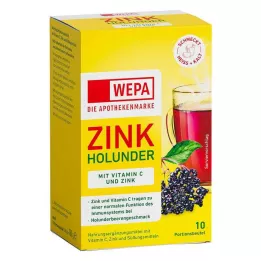 WEPA Zinc Elder+Vit.C+Zinc w proszku bez cukru, 10X10 g