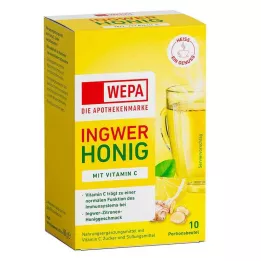 WEPA Imbir+miód+witamina C w proszku, 10X10 g