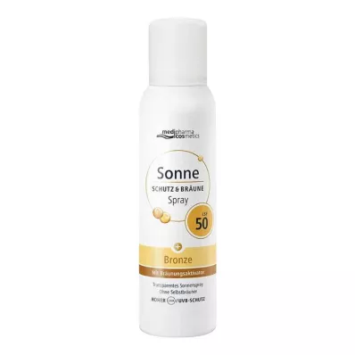 Ochrona przeciwsłoneczna & brąz w aerozolu brąz LSF 50, 150 ml Ochrona przeciwsłoneczna & brąz w aerozolu brąz LSF 50, 150 ml
