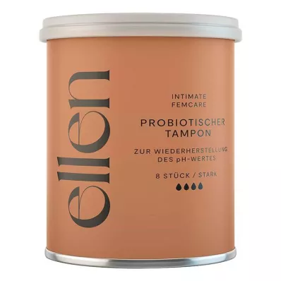 Ellen tampon probiotyczny mocny, 8 sztuk Ellen tampon probiotyczny mocny, 8 sztuk