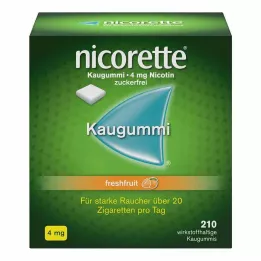 NICORETTE Guma do żucia 4 mg freshfruit, 210 szt
