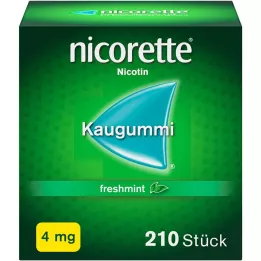 NICORETTE Guma do żucia 4 mg miętowa, 210 sztuk