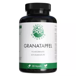 GREEN NATURALS Kapsułki Granat+40% kwasu elagowego, 180 szt