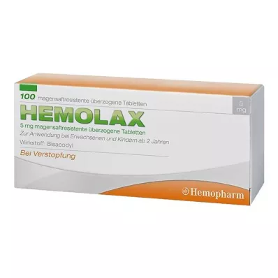 Hemolax 5 mg tabletki powlekane dojelitowe, 100 szt