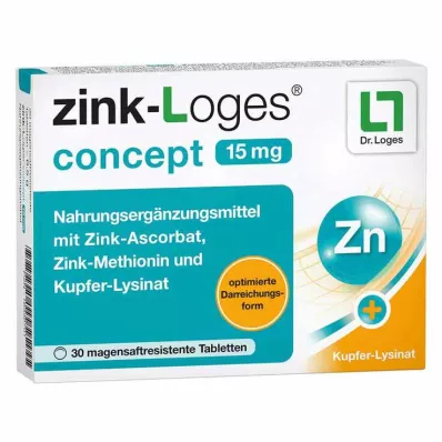 ZINK-LOGES concept 15 mg tabletki powlekane dojelitowo, 30 szt