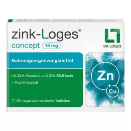 ZINK-LOGES concept 15 mg tabletki powlekane dojelitowo, 90 szt