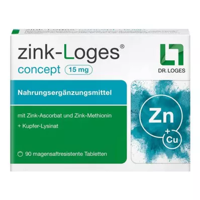 Zinc-Loges concept 15 mg tabletki dojelitowe, 90 szt