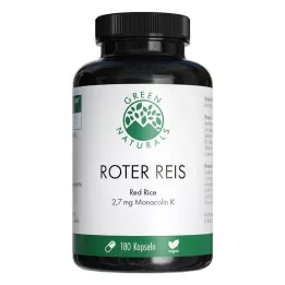 GREEN NATURALS czerwony ryż Monacolin K vegan caps, 180 szt